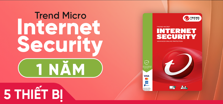 Code kích hoạt Trend Micro Internet Security (1 năm - 5 thiết bị)